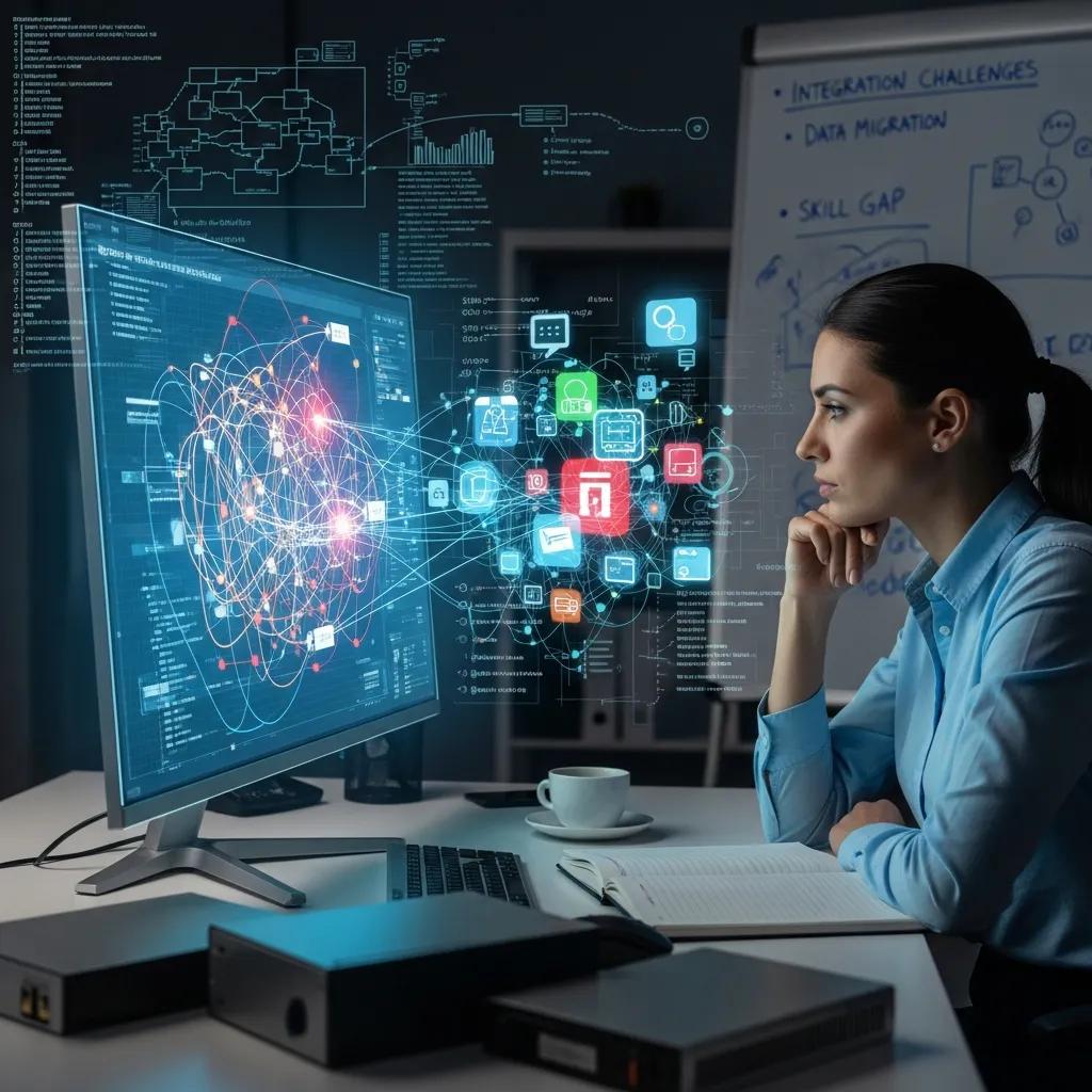 Professional analyzing challenges in modernizing legacy systems