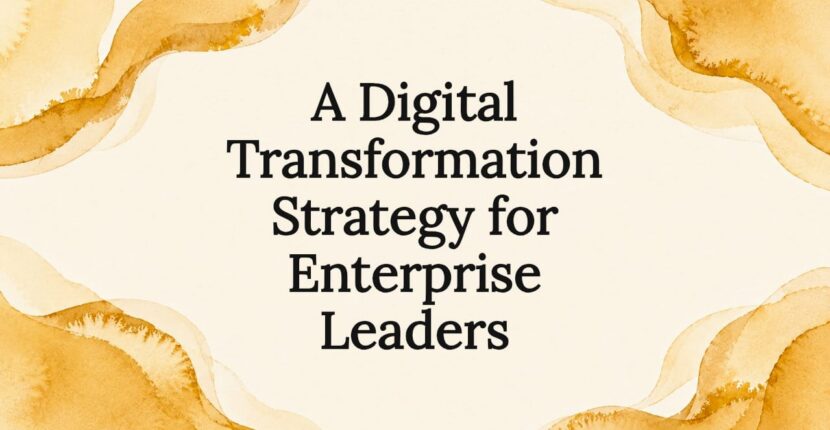 Decorative digital transformation title card frame