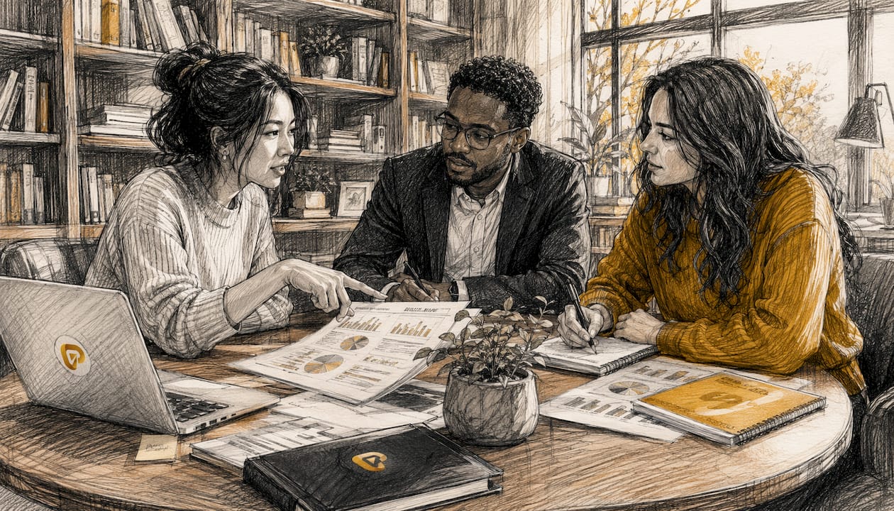 Diverse team discussing integration strategy