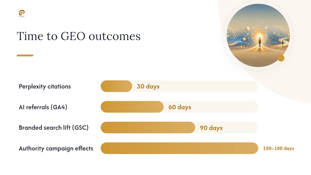 How Golden Path Digital operationalizes GEO — overview diagram
