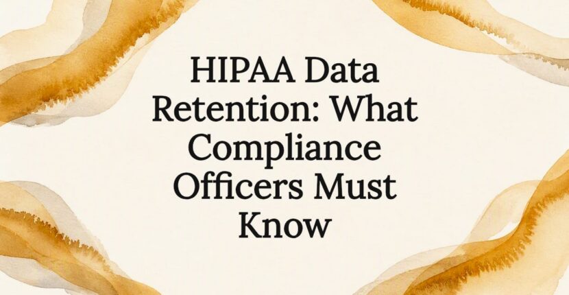Decorative title card illustration for HIPAA compliance article