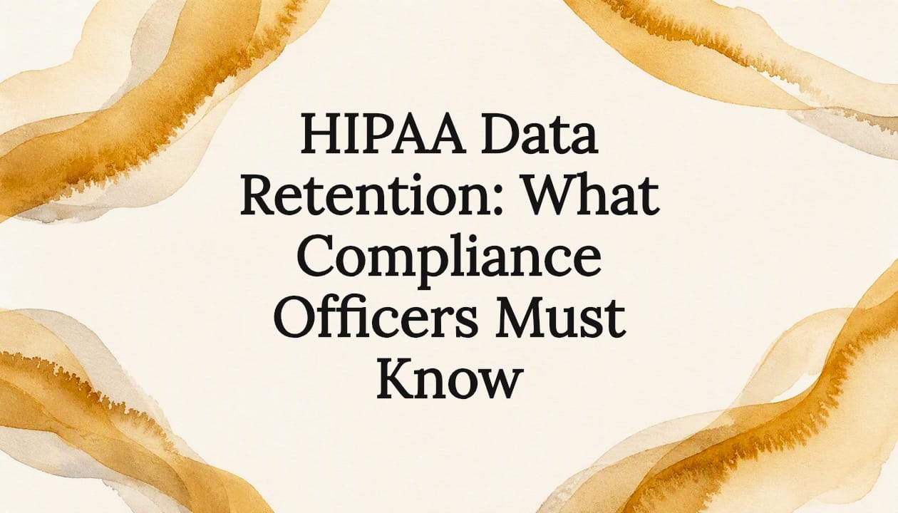 Decorative title card illustration for HIPAA compliance article