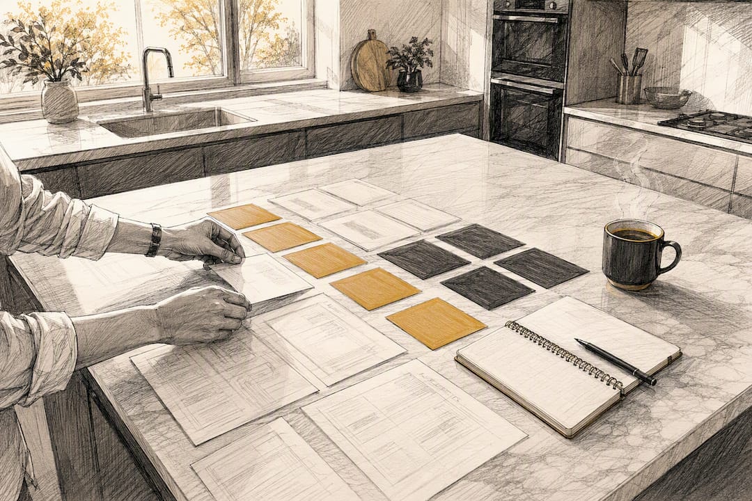 Hands organizing campaign strategy charts