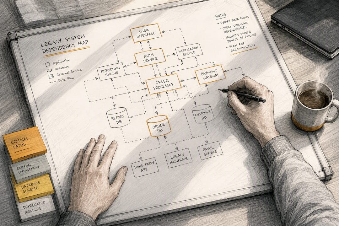 Hands mapping legacy code dependencies