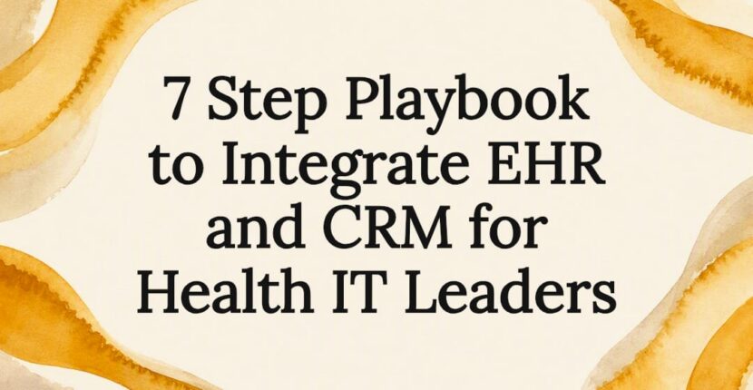 Decorative EHR CRM integration title card