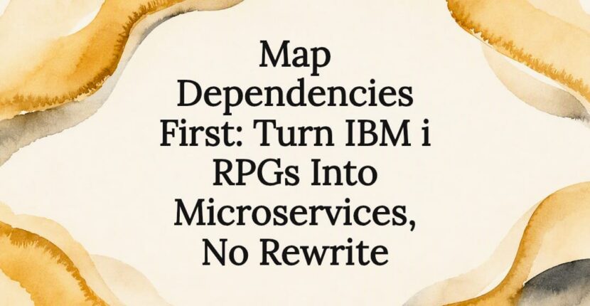 Decorative RPG microservices title card illustration