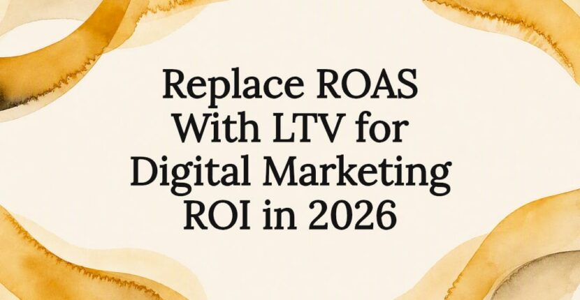Decorative LTV marketing ROI title card