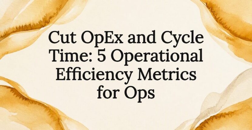 Decorative operational metrics title card